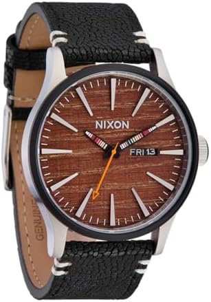 Amazon.com: NIXON Station Chrono Leather A1163 - Chocolate