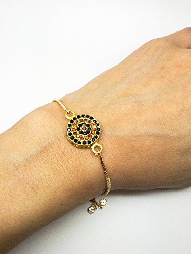Micro Pave CZ Connector Rose Gold Bracelet, Cubic Zirconia Space bracelet Connector, Cz Cute Rose gold Adjustable Bracelet