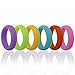 Silicone Wedding Ring Band Designs for Comfort Fitness Exercise Active Women Candy Color