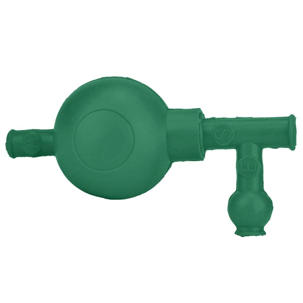 Rubber Pipette Filler 3 Valves Lab Rubber Suction Bulb Safety Quantitative Pipette Filler for Agricultural Chemical Laboratories(Green) - Image 3