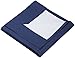 Amazon Basics Room Darkening Blackout Window Curtain with Rod Pocket and Tie Back, 52 x 84 Inches, Navy Blue - Set of 2