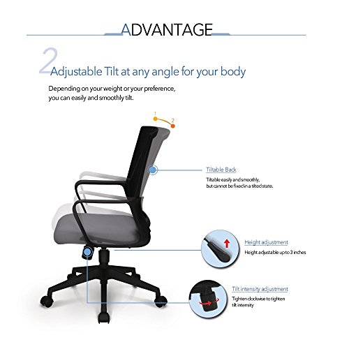 image for Office Chair Conference Room Chair Desk Task Computer Mesh Home Chair 