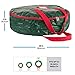 Zober Christmas Wreath Storage Container - 36 Inch Wreath Bag For Artificial Wreaths - Dual Zippered Wreath Storage W/Strong, Durable Handles - Green