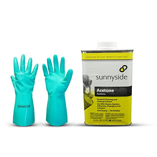 Sunnyside 1Pint Acetone with Centaurus AZ Resistant Glove for