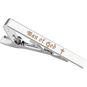Cross Tie Clip Christian Accessories for Priest Pastor Appreciation Gifts for Men Catholic Wedding Gift for Man of God