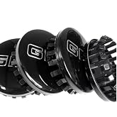 4X Black Wheel Cap Hub Center Cap 22837060,84388431, 84388430 Compatible Wth Canyon, Sierra 1500, Yukon 2018+ G009BBS