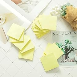 (16 Pack) Sticky Notes 3x3, Canary Yellow, Sticky