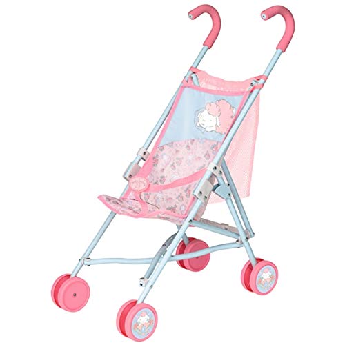 Zapf Creation 826485 BABY born Stroller mit Tasche, zusammenklappbarer Puppenbuggy mit Gurtsystem und praktischem Netz… – Bild 4