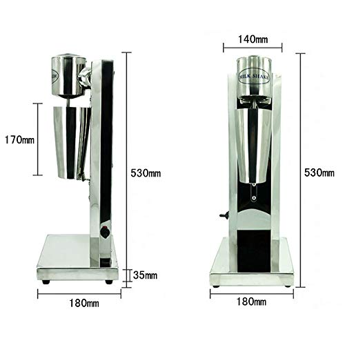 Milchshake Mixer Shake Protein Shaker Elektrisch 2 Geschwindigkeitsstufen Mixbecher Aus Edelstahl Griechischer Eis… – Bild 3