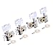 Kmise A2351 4-Piece B-103 2L2R Ukulele Guitar Machine Heads Tuning Pegs, Pearl