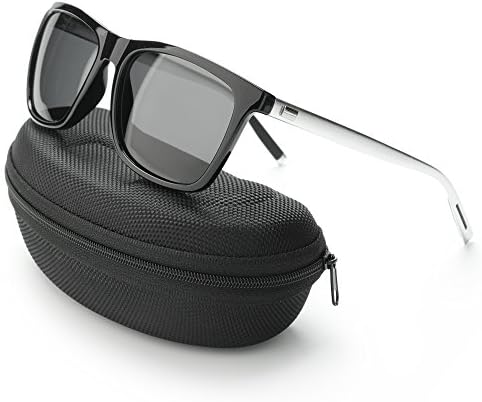 IALUKU Wayfarer Sunglasses Polarized Women Men Mirrored UV400 Full Frame