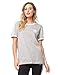 adidas Originals Women's Tops 3 Stripes Tee, Medium Grey Heather, Large