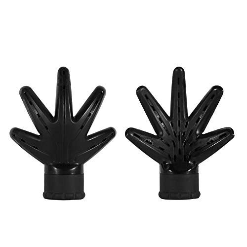 Rotekt Professional Hairdressing Tool Black Plastic Hand Shape Hair Blow Dryer Diffuser Accessory
