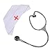 Nurse Costume Accessories - Nurse Costume Cap & Stethescope by Funny Party Hats