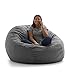 Big Joe Fuf Foam Filled Bean Bag, Large, Gray Union