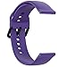Fit for Samsung Galaxy Watch Active 2 Watch Bands, 20mm Silicone Quick Release Replacement Band Straps Wristbands Fit for Garmin Vivoactive 3 Music Women Men (Purple, Small)