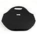 Cosmos Black Color Small Size Neoprene School Travel Outdoor Portable Snack Lunch Tote Bag Handbag Container Case