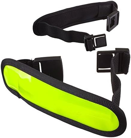 Lilware Dare to Be Visible Adjustable Reflective Armband / Wristband / Bracelet With Flexible Colorful LED Flashing Light. Color: Transparent