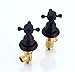 Greenspring Widespread 3pcs Oil Rubbed Bronze Widespread Roman Bathroom Faucet Vanity Sink Lavatory