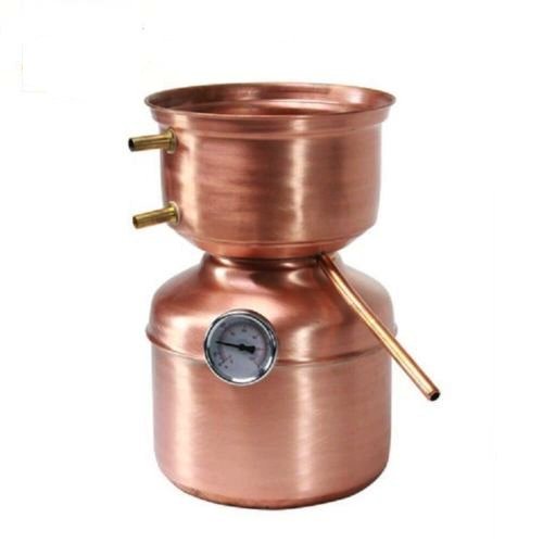 Alambicco In Rame Da 5 Litri Per Distillazione - Con Termometro, Per Acquaviti E Oli Essenziali, Made In Italy - Foto 8