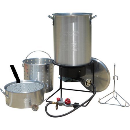 Click Here to See More Images King Kooker Frying Boiling Package with 2 Aluminum Pots