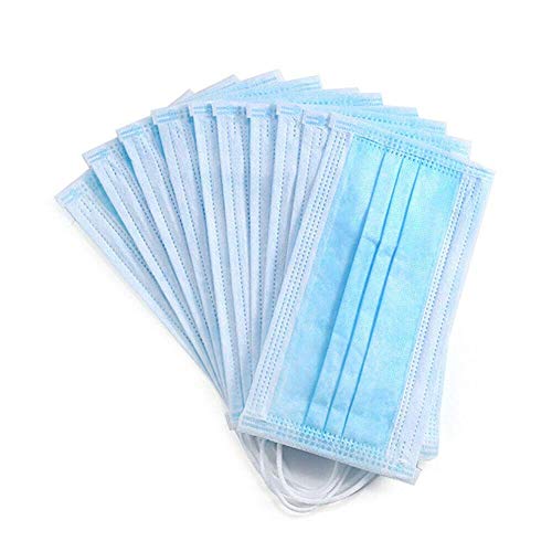 (50 Pack) Disposable Face Masks - Elastic Ear Loop Breathable and Comfortable, Help Protect Against Dust Air Pollution