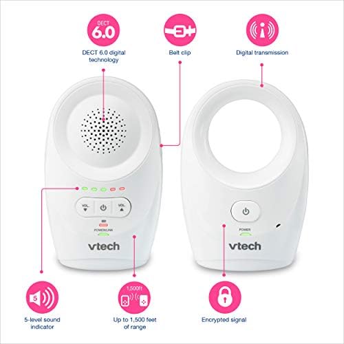 vtech dm111 digital audio baby monitor with 1 parent unit