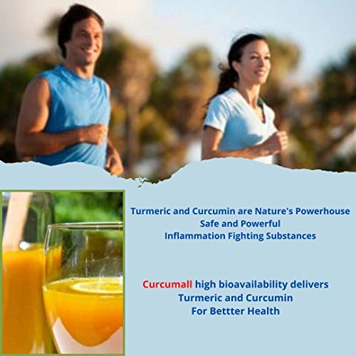 Curcumall Concentrated Turmeric Curcumin and Ginger Liquid with Enhanced Bioavailability, 3Pack