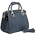 MG Collection Marissa Top Handle Doctor Shoulder Bag, Navy Blue, One Size