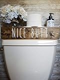 Cotton & Grain Nice Butt Hello Sweet Cheeks Bathroom Decor Box Toilet Paper Holder Farmhouse Rustic