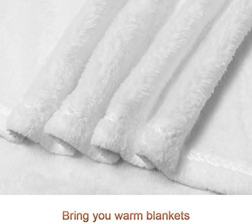 YISUMEI Blanket Soft Flannel Soft Fleece Blanket Bed Throw Sloth Wood Grain Galaxy, Polyester, White, 75x100 cm - Image 5