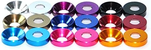 Aluminium Alloy M3 M4 Flat Head Countersunk Head Washer 5Pcs