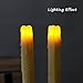 Taper Candles-Led Melted Dripping Honeycomb Flickering Flameless Candles with Timer,9 inch Tall,Ivory,Pack of 2