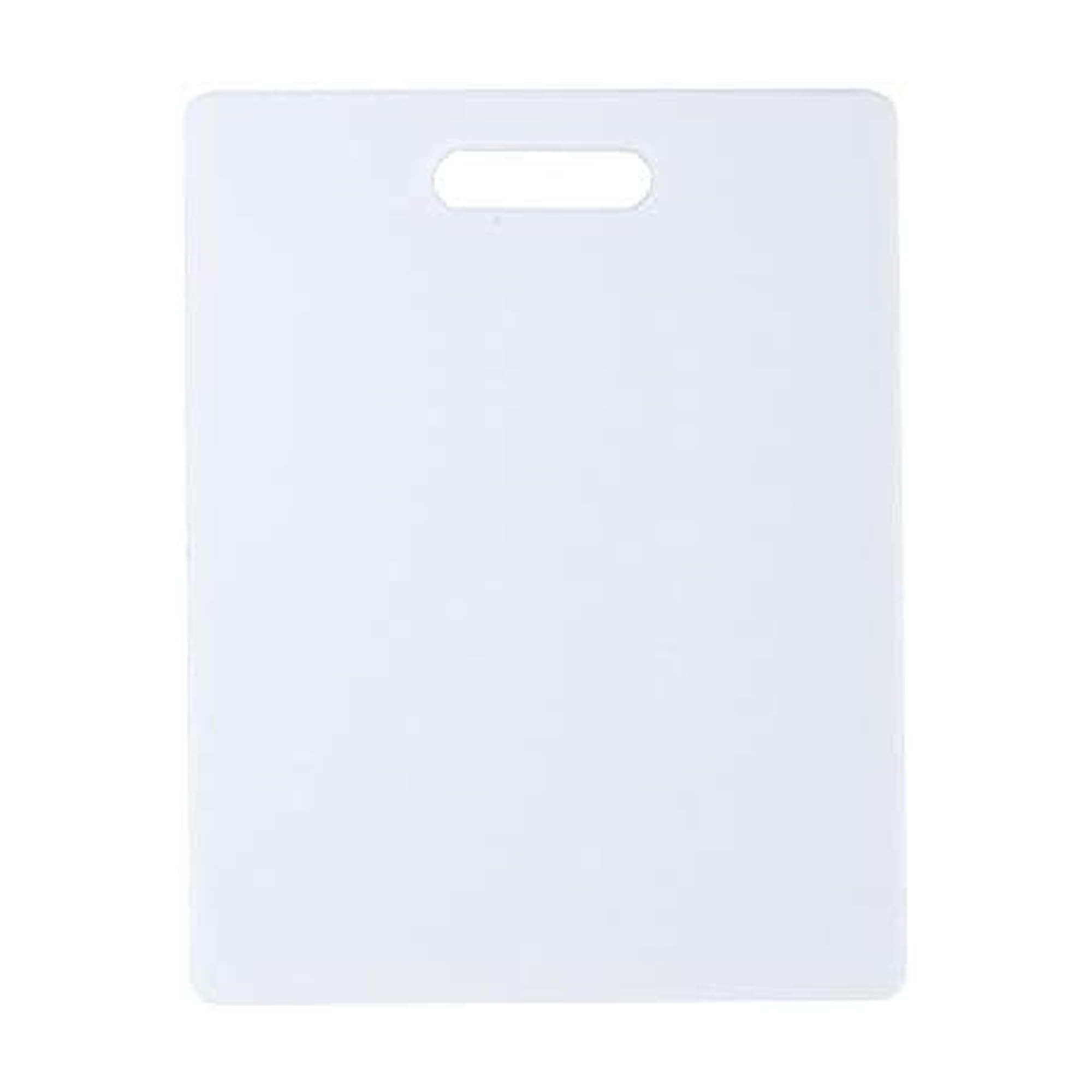 Photo 1 of FARBERWARE Reversible Plastic Cutting Board, 8x10 Inch, White, Dishwasher Safe, Non-Porous and Durable for Chopping, Slicing, Prep, Easy to Store