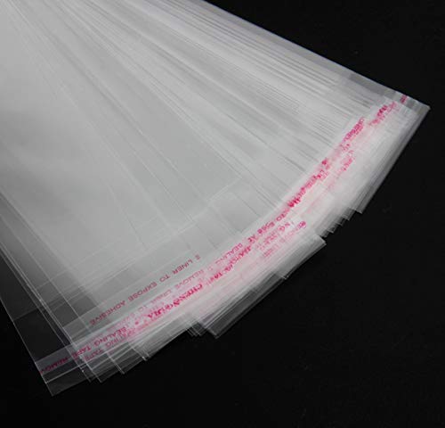 Hapy Shop 300 PCS Pretzel Bags 2 x 11 INCH Self Adhesive Food Safe Bag Clear Plastic Bag Flat Treat Bags Party Favor Goody Candy Cookies Candles Gift Treat Bags - Thumbnail 3