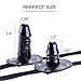 Leather Bondage Gimp Mask, Full Face Blindfold Hood Lockable & Dildo Penis Mouth Gag Breathable Restraint Head Hood for Unisex Adults Couples, BDSM/LGBT Restraint Training Toy Fetish Mask