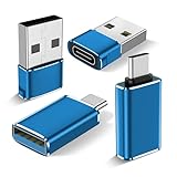 [4 Pack]【USB-C to USB-A】&【USB-A to