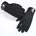 Beautyvan， Winter Mens Full Finger Smartphone Touch Screen Cashmere Cute Fashion Gloves Mittens (Black)