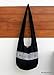 BTP! Thai Cotton Embroidered Sling Crossbody Shoulder Bag Purse Hippie Hobo Gypsy Bohemian Large (Black ND2)