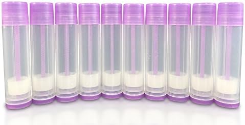 12 New 5.5ml (3/16oz) Empty Lip Balm Containers Tubes by Basic Essential Bottles (Lavender)