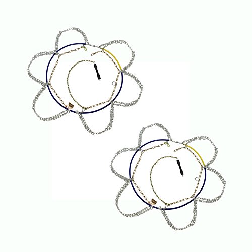 ALEKO Size 40 Pair of Passenger Car Snow Chain 12mm