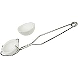 Megacast Small Melting Ceramic Crucible Dish Cup Set of 2 Melting Gold Silver Copper Whip Tongs Handle 2A