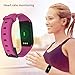 fitpolo Fitness Watch, Fitness Tracker, Activity Tracker with Heart Rate Monitor Waterproof Smart Wristband Sleep Monitor Step Counter Calorie Counter Pedometer for Women Men Kids Android iOS Purple