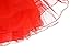 Dresstells Women's Vintage Rockabilly Petticoat Skirt Tutu 1950s Underskirt red L-XL