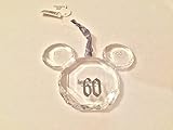 Disney Disneyland Mickey Icon Gem 60th Celebration Christmas Ornament New W Tags
