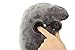 Lucear Inflatable Travel Pillow Set- Velvet Travel Neck Pillow, Sleep Mask, Earplugs - Including Carry Pouch for Convenient Storage - 3 Seconds Inflate Full (Gray)