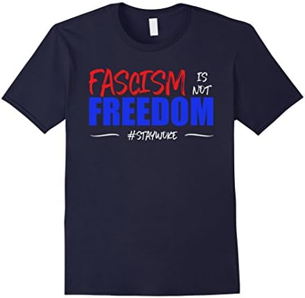 Men's Fascism is not Freedom T Shirt 3XL Navy