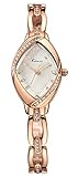 Lava Watches Women's Luxury Rhinestone Watchcase Rose Gold Steel Bracelet Watch