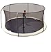 Machrus Upper Bounce Trampoline Net - Trampoline Safety Net Fits 14 ft Round Trampolines Using 6 Curved Poles and Top Ring - Installs Inside of Frame - Black