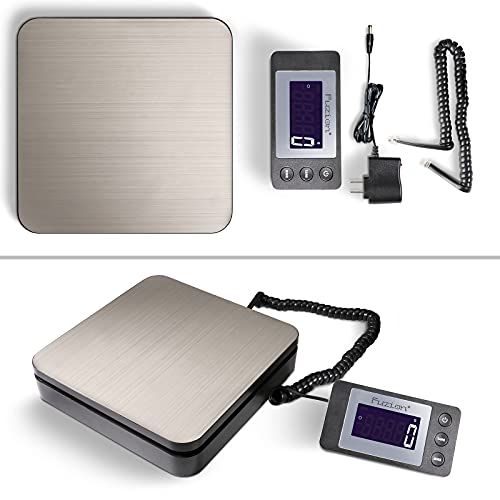 Fuzion Digital Shipping Scale 88lb × 0.1oz, Durable Stainless Steel Postal Scale with Tare, 4